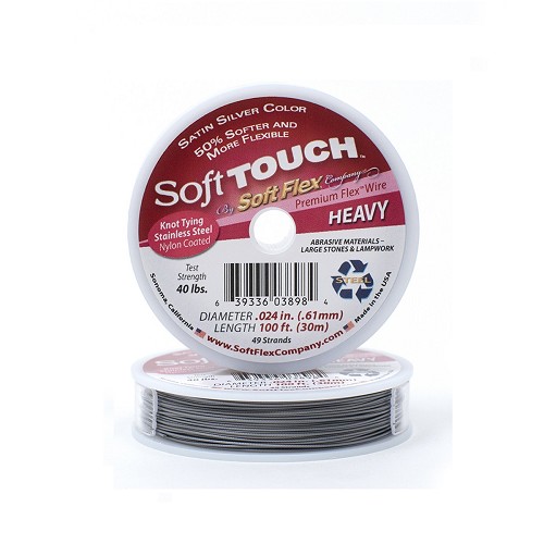 Soft Touch Beading Wire - Heavy 0.024 Diameter 100 Foot  