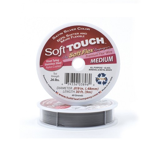 Soft Touch Beading Wire - Medium 0.019 Diameter 30 Foot   