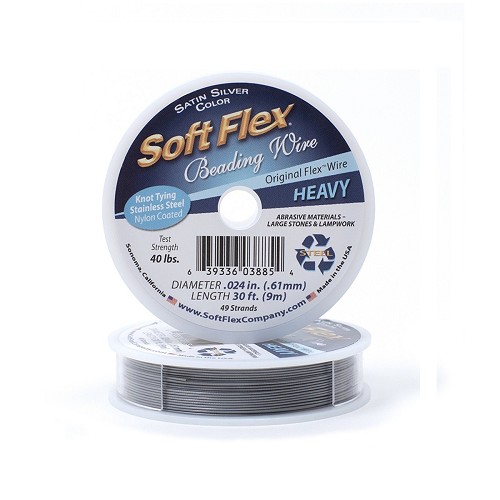 Soft Flex Beading Wire - Heavy 0.024 Diameter 30 Foot 