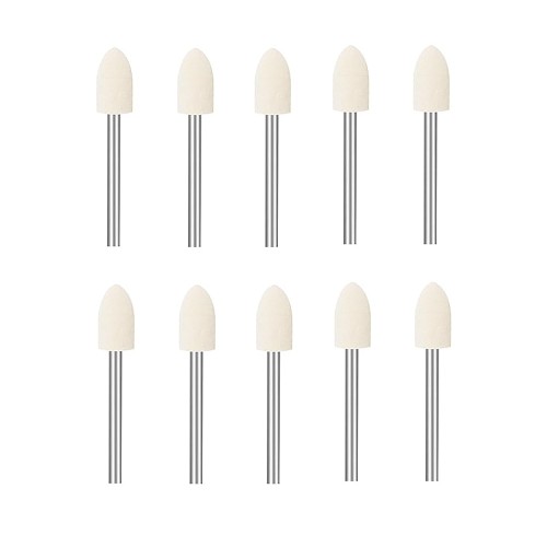 Wool Felt Bullet Polishing Bits 8mm